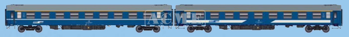 ACME 55355 - H0 - 2-tlg. Set IC-Personenwagen Savia, JŽ, Ep. V